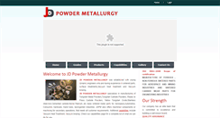 Desktop Screenshot of jdpowdermetallurgy.com