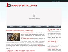 Tablet Screenshot of jdpowdermetallurgy.com